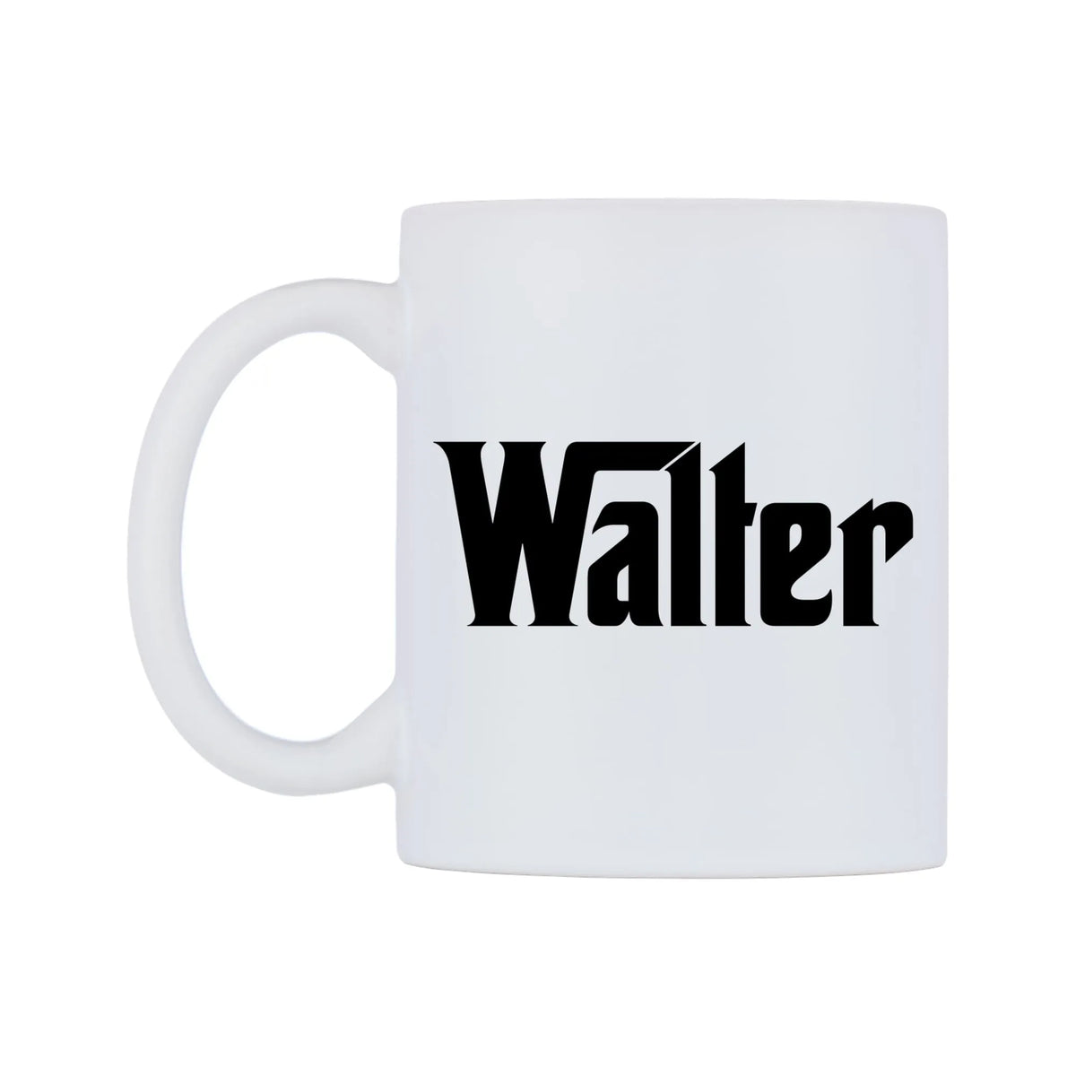 Walter - Godfather Themed Mug — white 11oz gloss mug, right side, on a white background