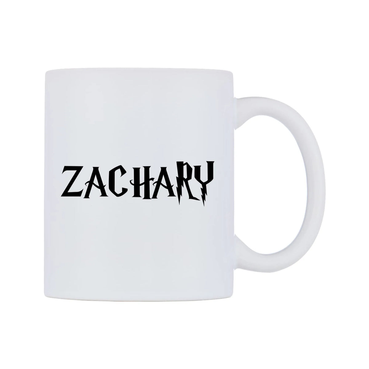 Zachary - Wizard Themed Mug — mug, left side, on a white background
