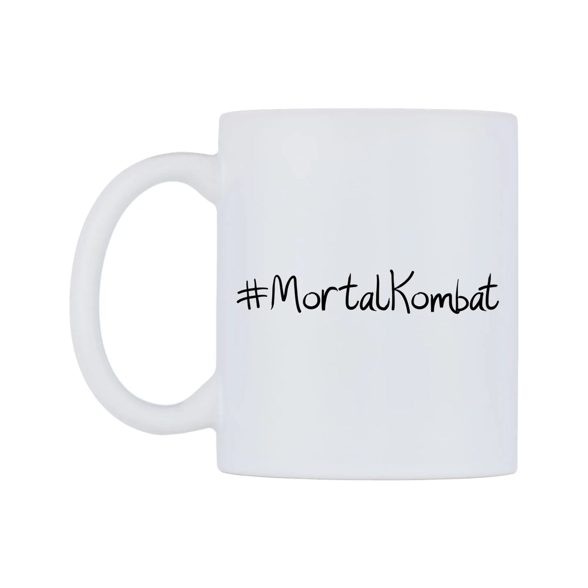 MortalKombat Mug — mug, right side, on a white background