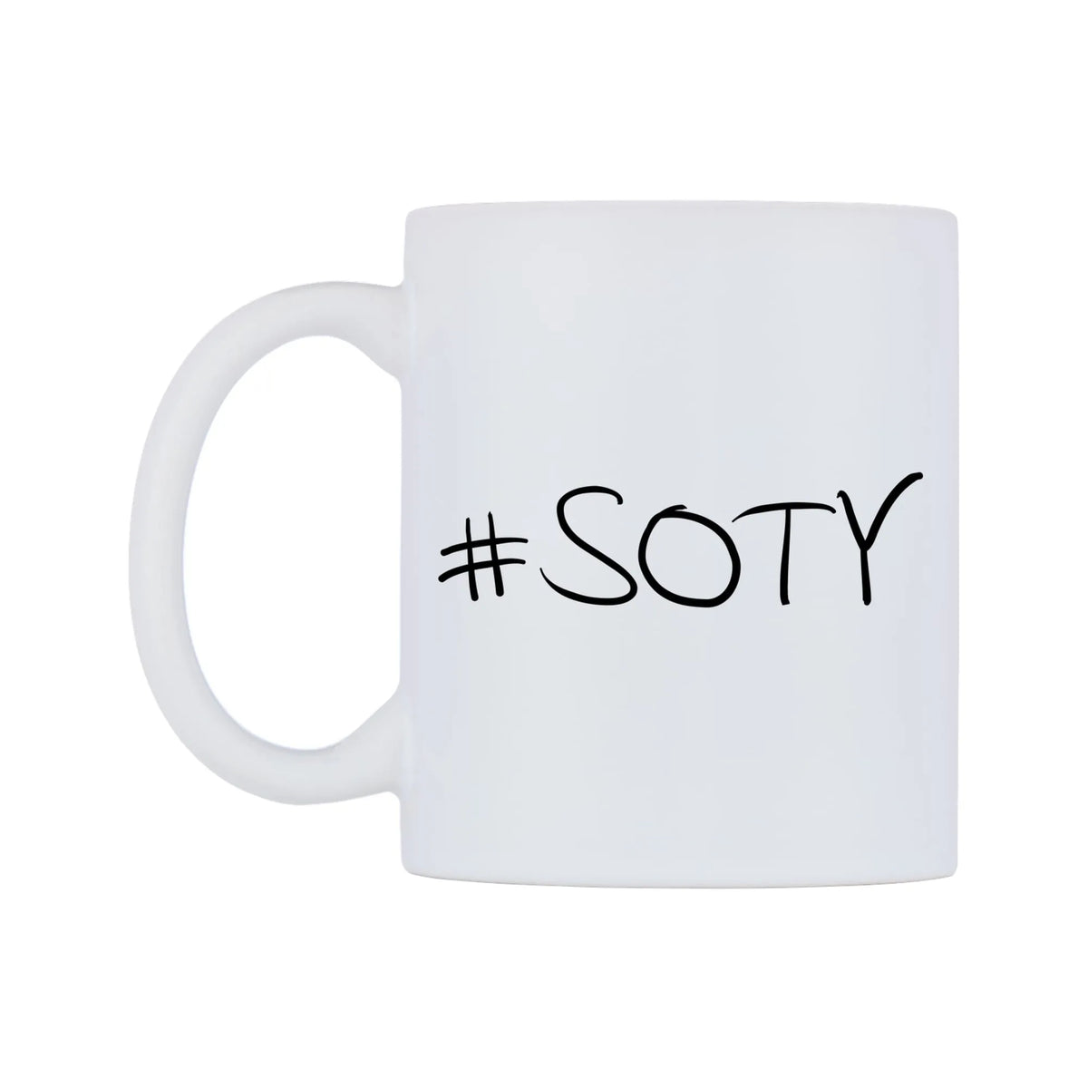 SOTY Mug — mug, right side, on a white background