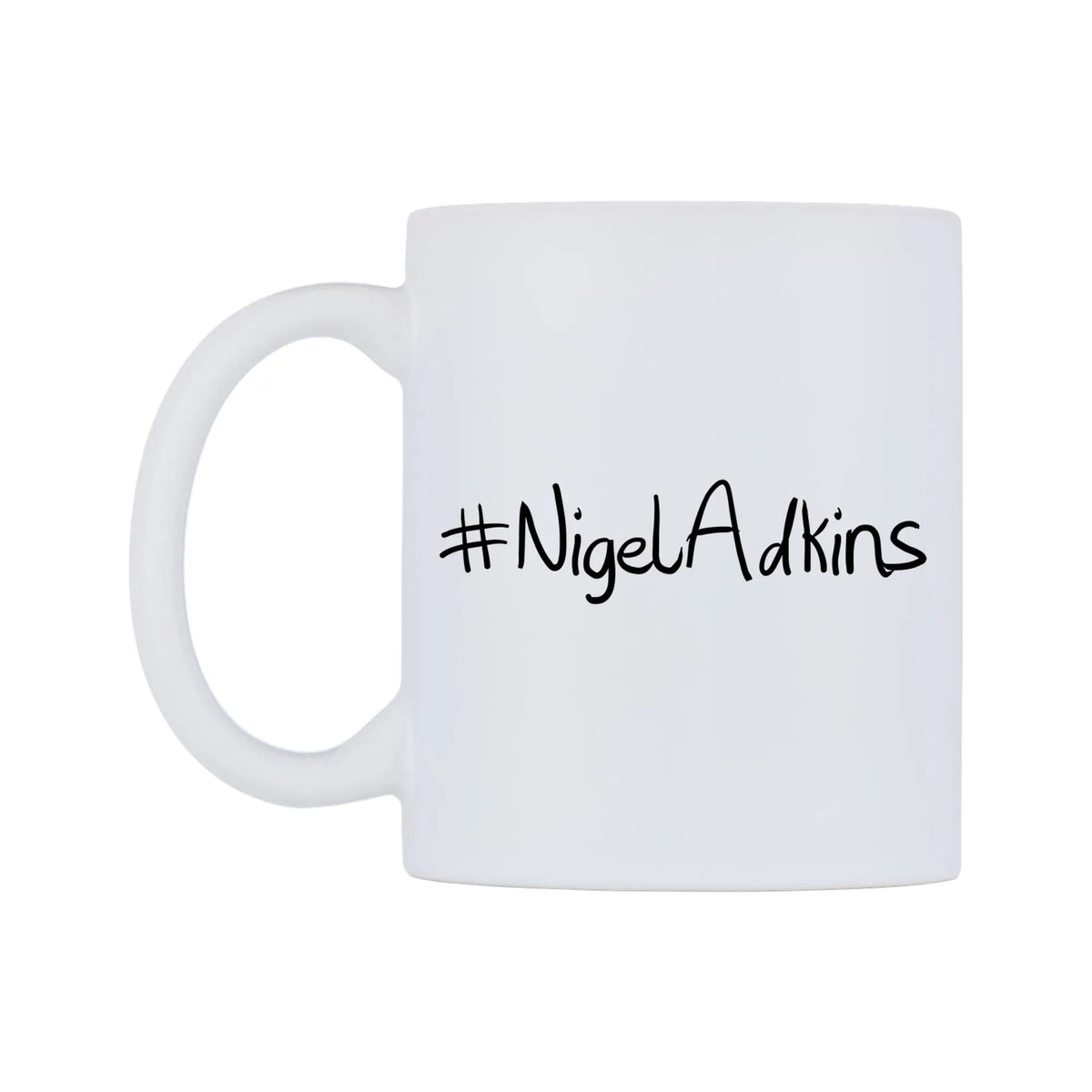 NigelAdkins Mug — mug, right side, on a white background
