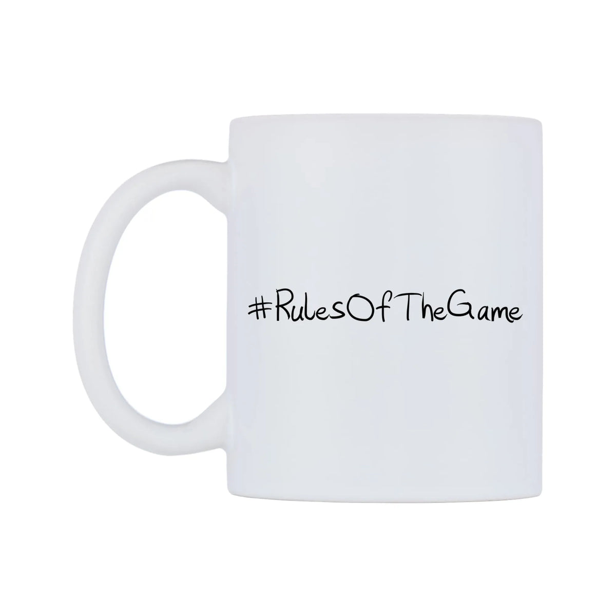 RulesOfTheGame Mug — mug, right side, on a white background