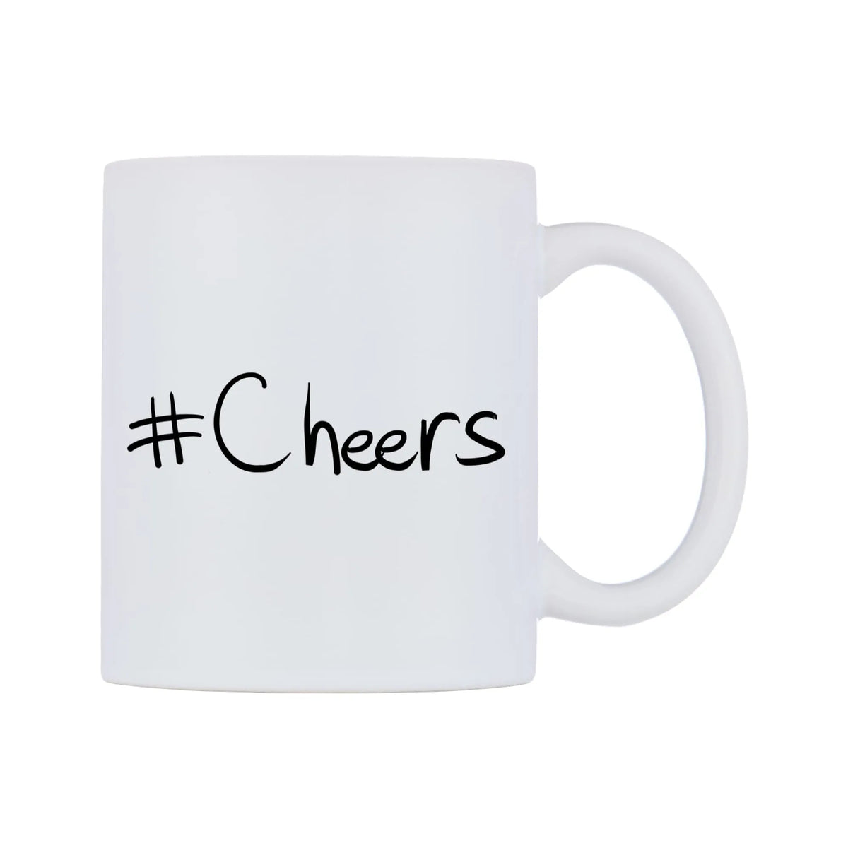 Cheers Mug — mug, left side, on a white background