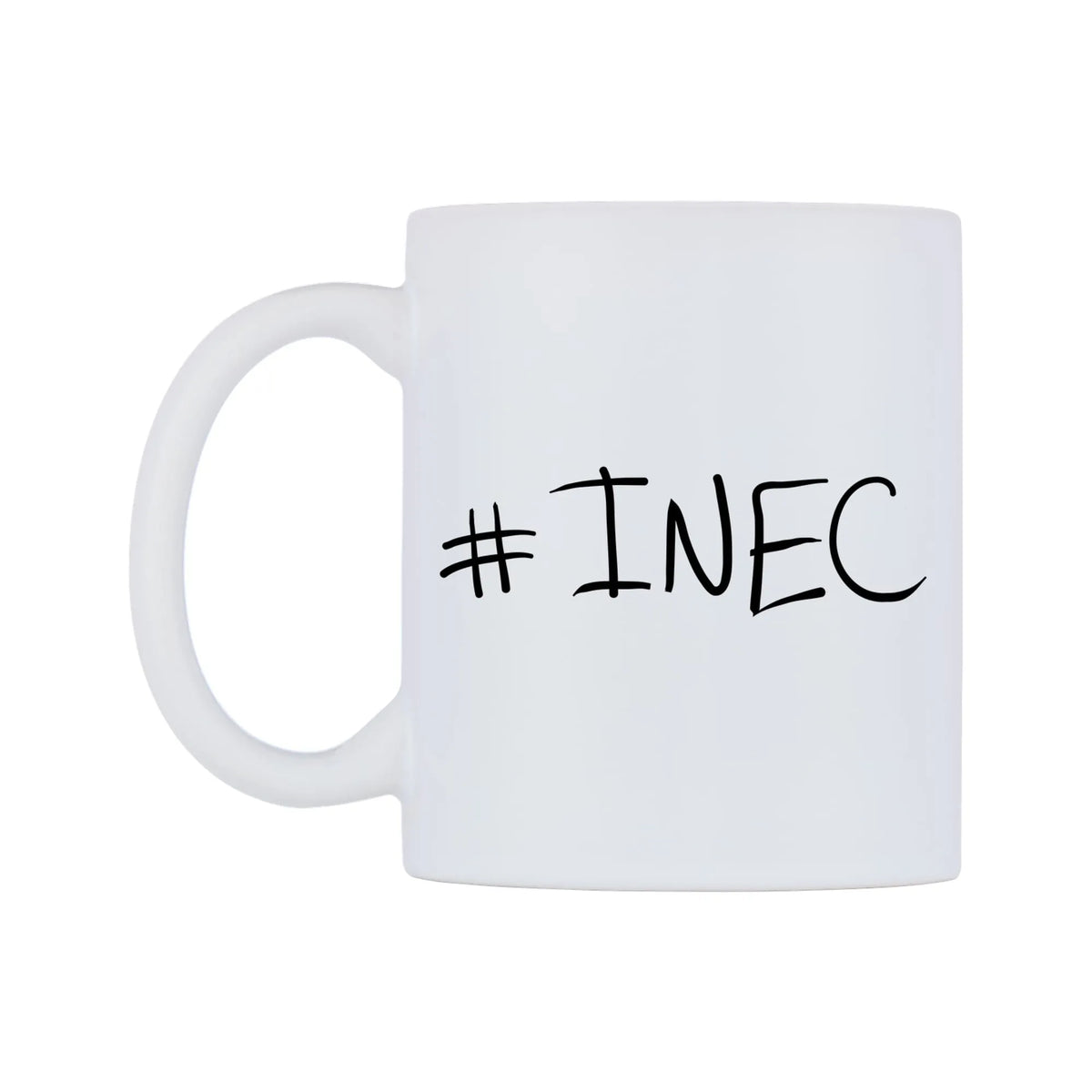 INEC Mug — mug, right side, on a white background