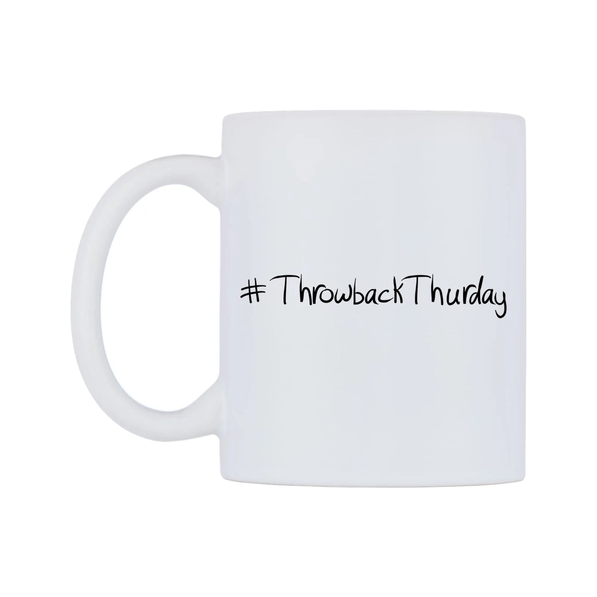 ThrowbackThurday Mug — mug, right side, on a white background