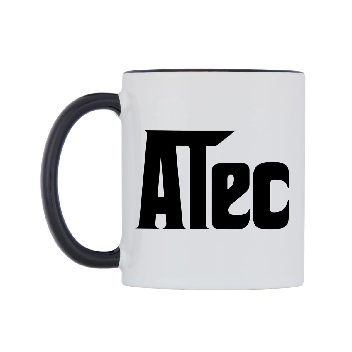 Alec - Godfather Themed Mug — white 11oz gloss mug with a black inside and handle, right side, on a white background