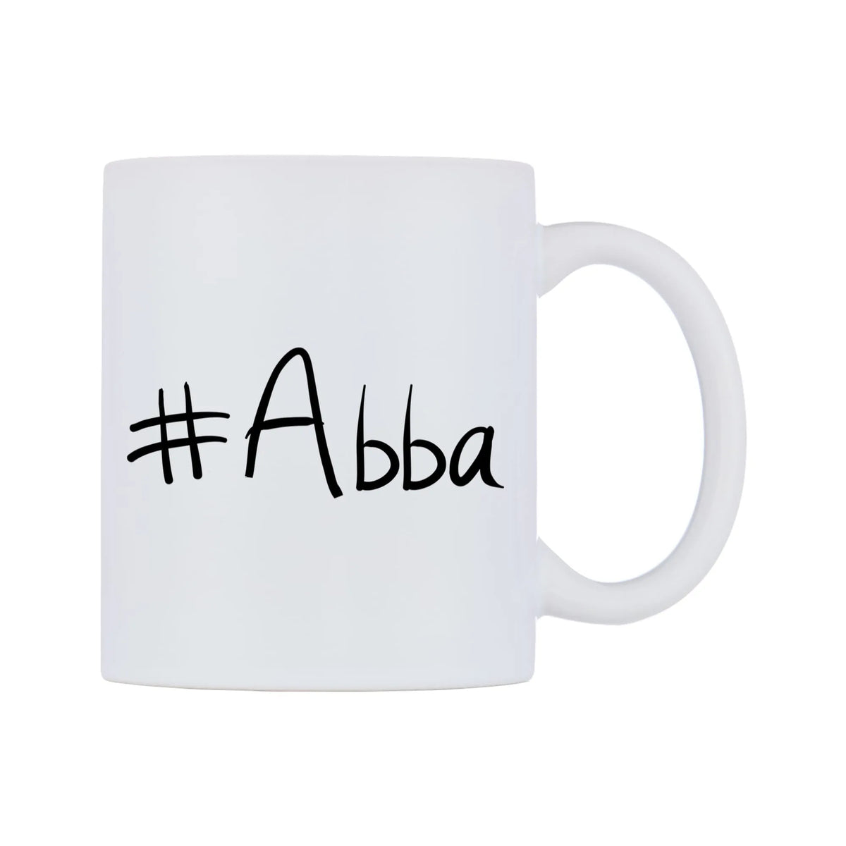 Abba Mug — mug, left side, on a white background