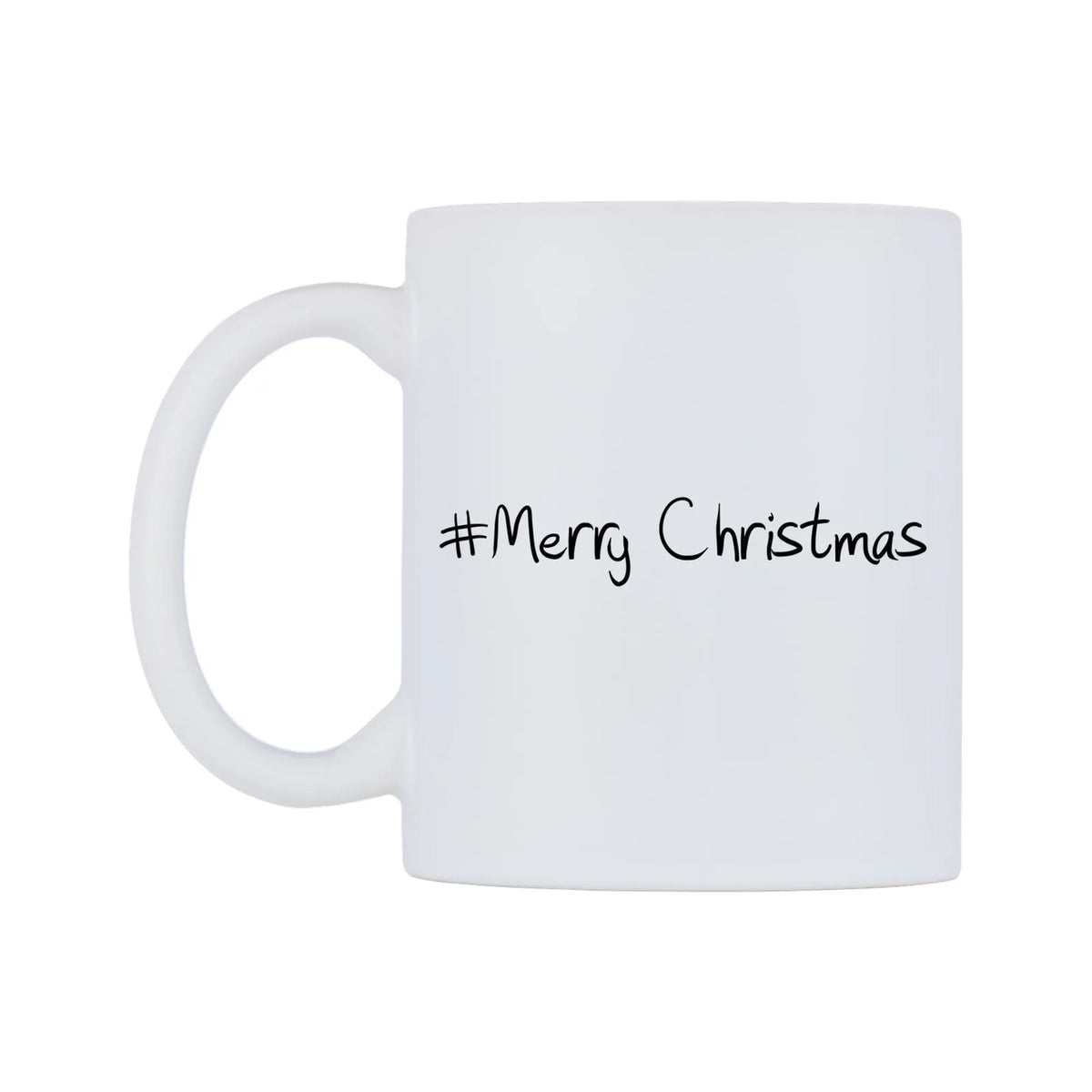 Merry Christmas Mug — mug, right side, on a white background