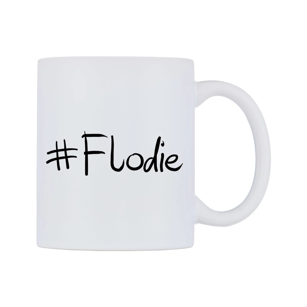 Flodie Mug — mug, left side, on a white background