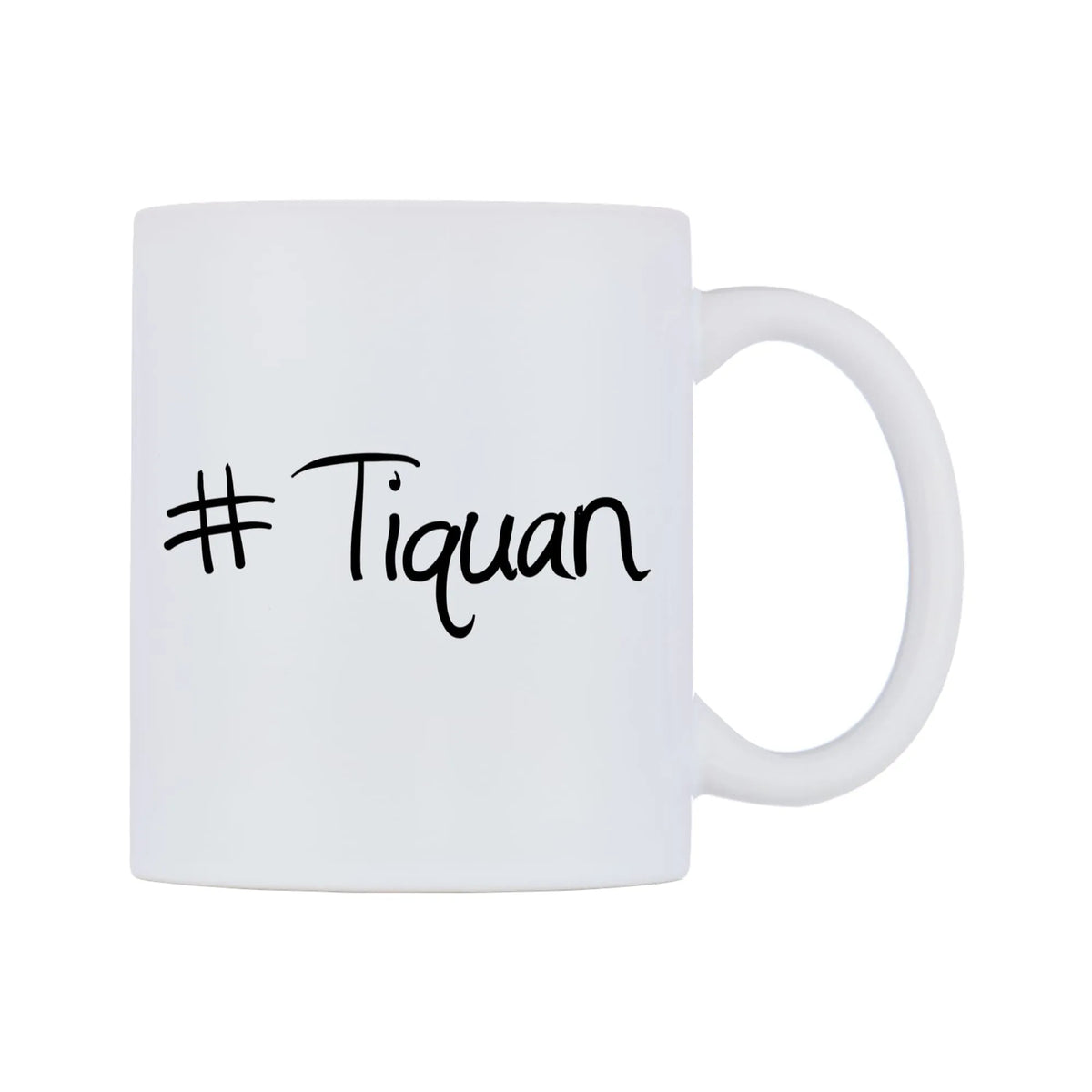 Tiquan Mug — mug, left side, on a white background