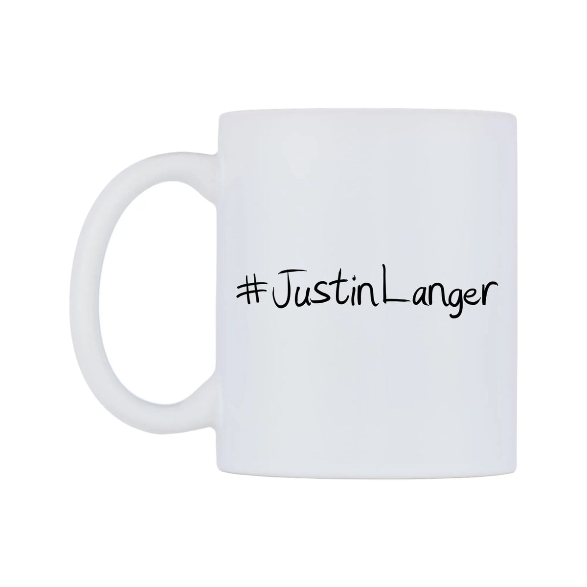 JustinLanger Mug — mug, right side, on a white background