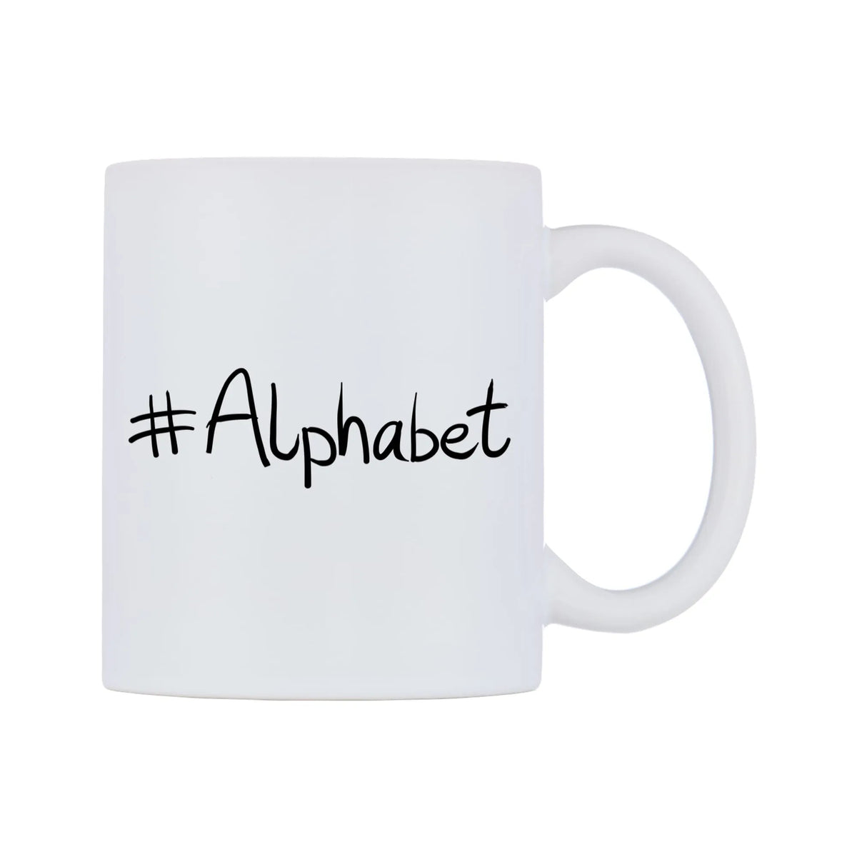Alphabet Mug — mug, left side, on a white background