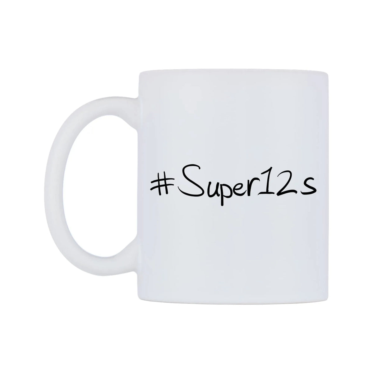 Super12s Mug — mug, right side, on a white background