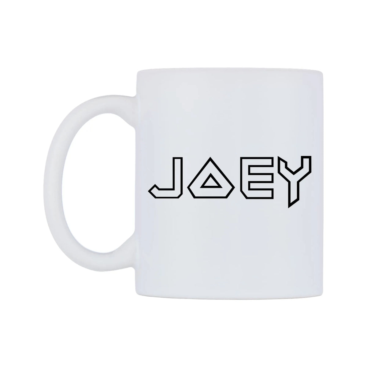 Joey - Iron Maiden Themed Mug — white 11oz gloss mug, right side, on a white background