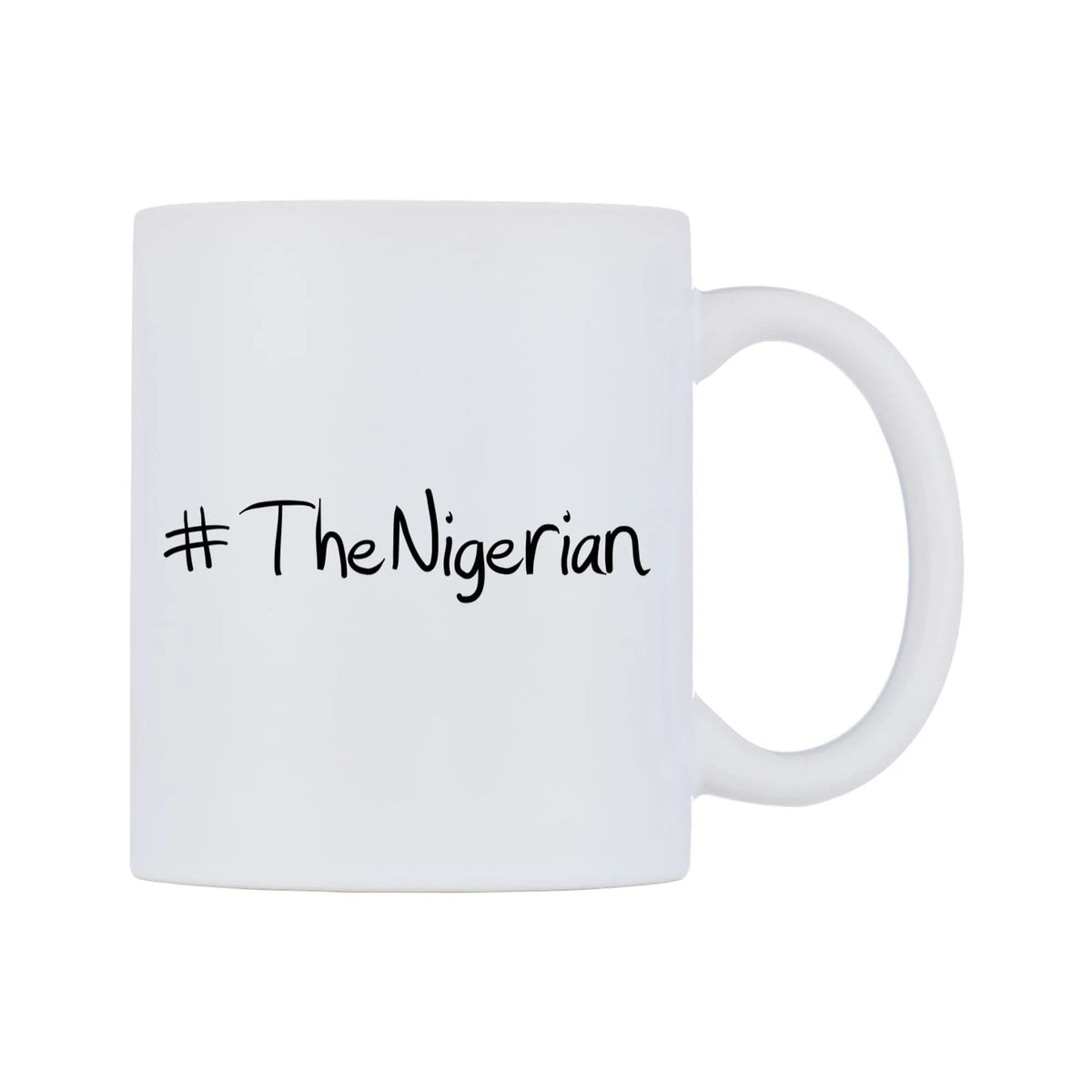 TheNigerian Mug — mug, left side, on a white background