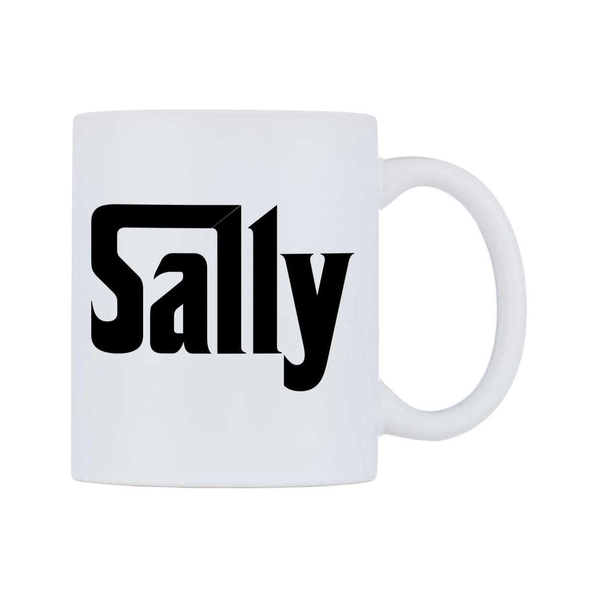 Sally - Godfather Themed Mug — white 11oz gloss mug, left side, on a white background