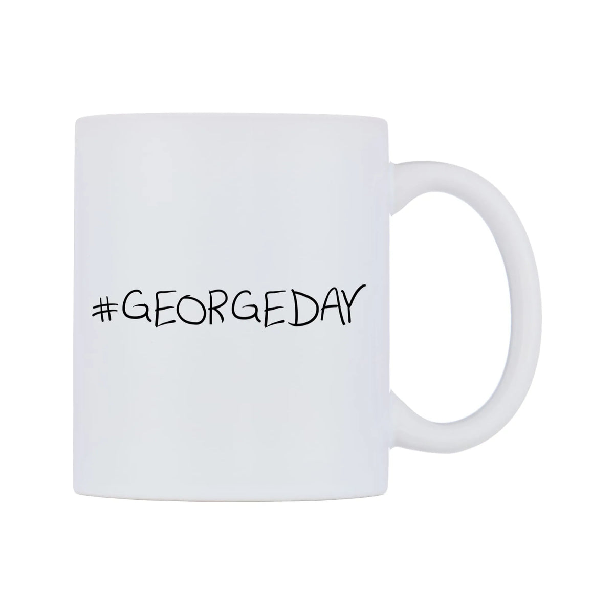 GEORGEDAY Mug — mug, left side, on a white background
