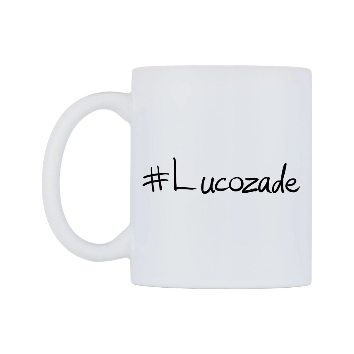 Lucozade Mug — mug, right side, on a white background