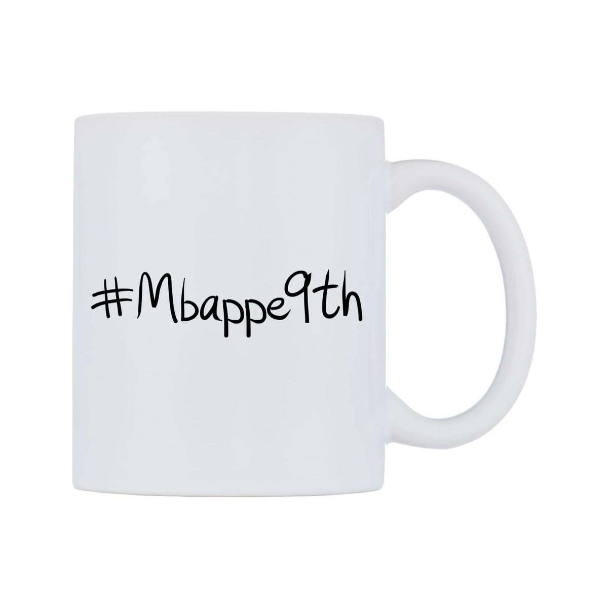 Mbappe9th Mug — mug, left side, on a white background