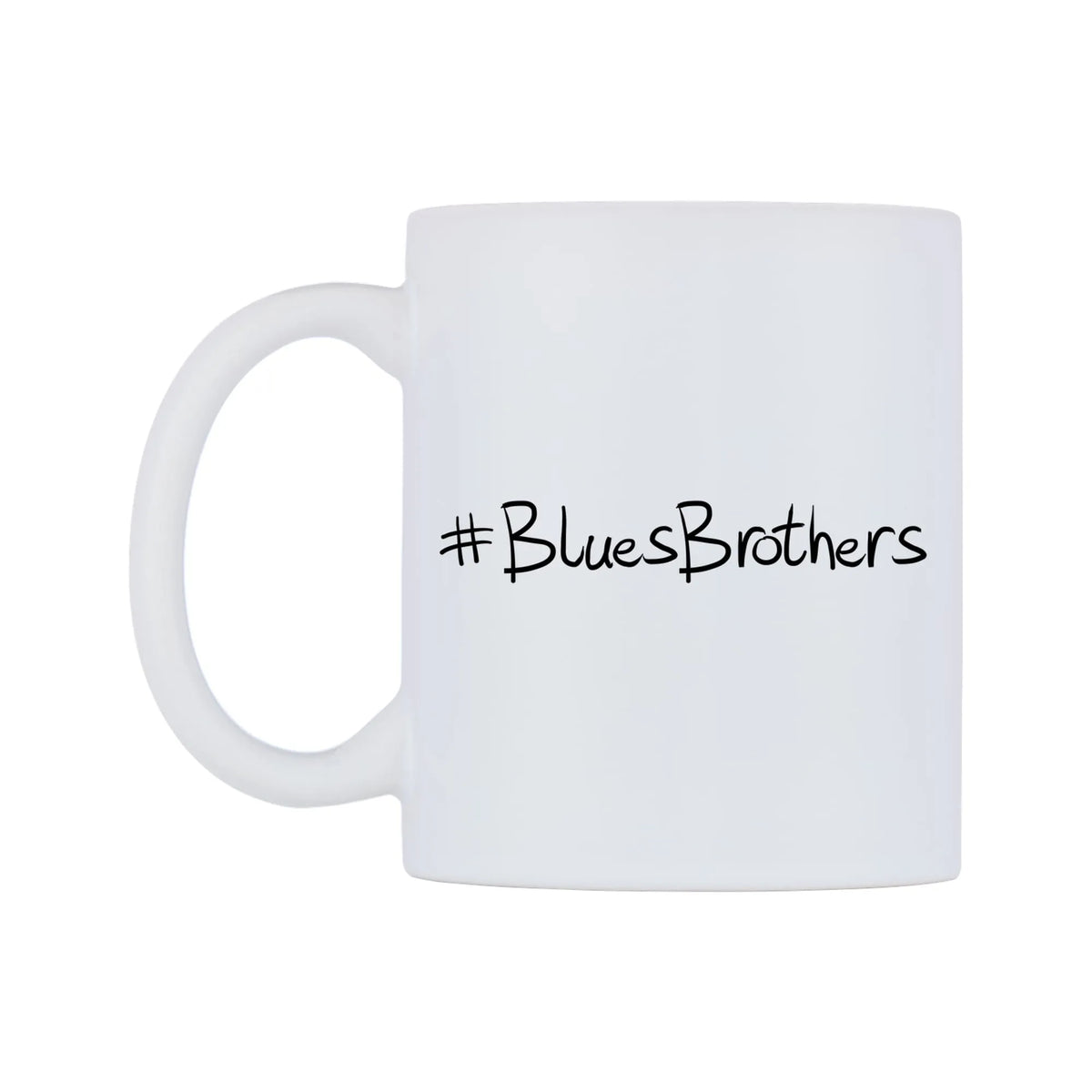 BluesBrothers Mug — mug, right side, on a white background