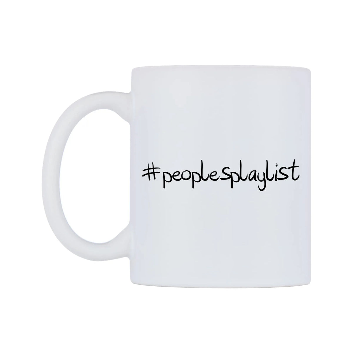 peoplesplaylist Mug — mug, right side, on a white background