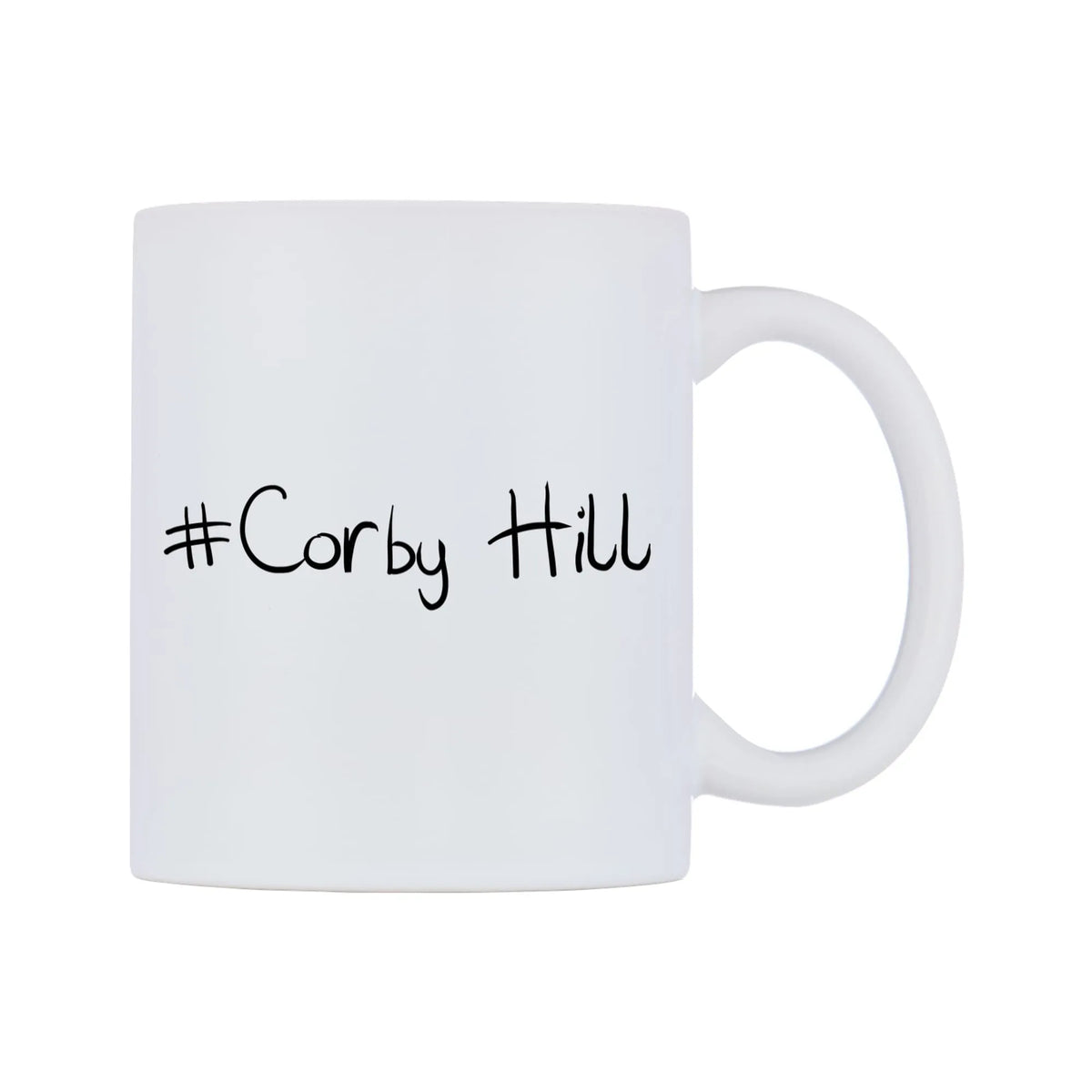 Corby Hill Mug — mug, left side, on a white background