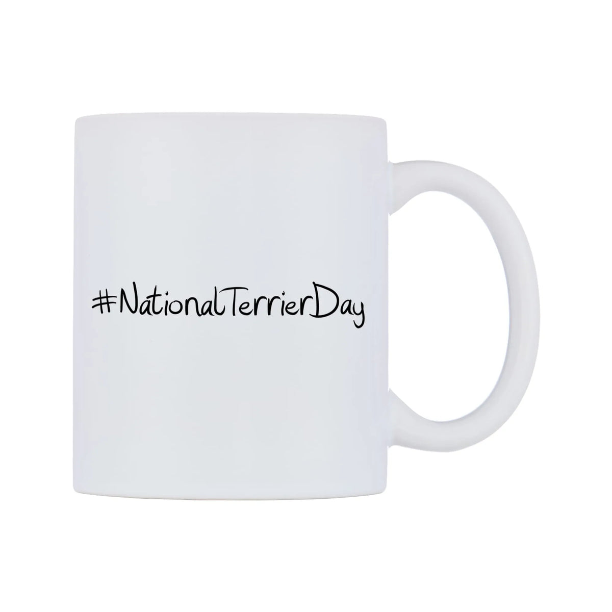 NationalTerrierDay Mug — mug, left side, on a white background