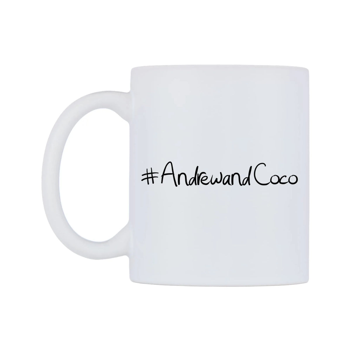 AndrewandCoco Mug — mug, right side, on a white background
