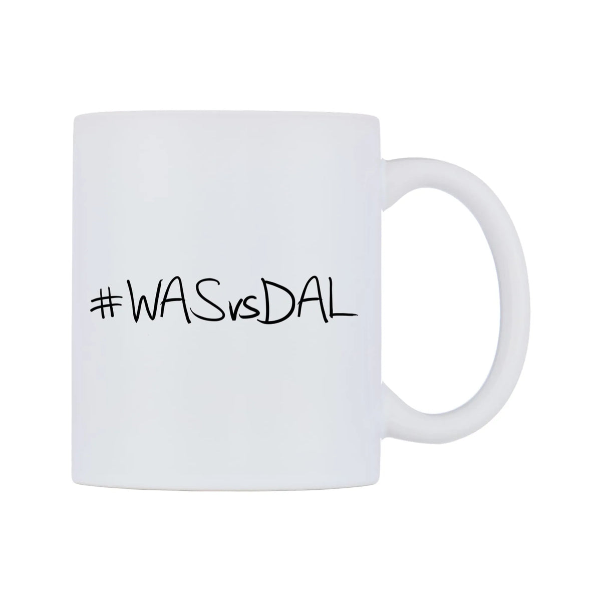 WASvsDAL Mug — mug, left side, on a white background