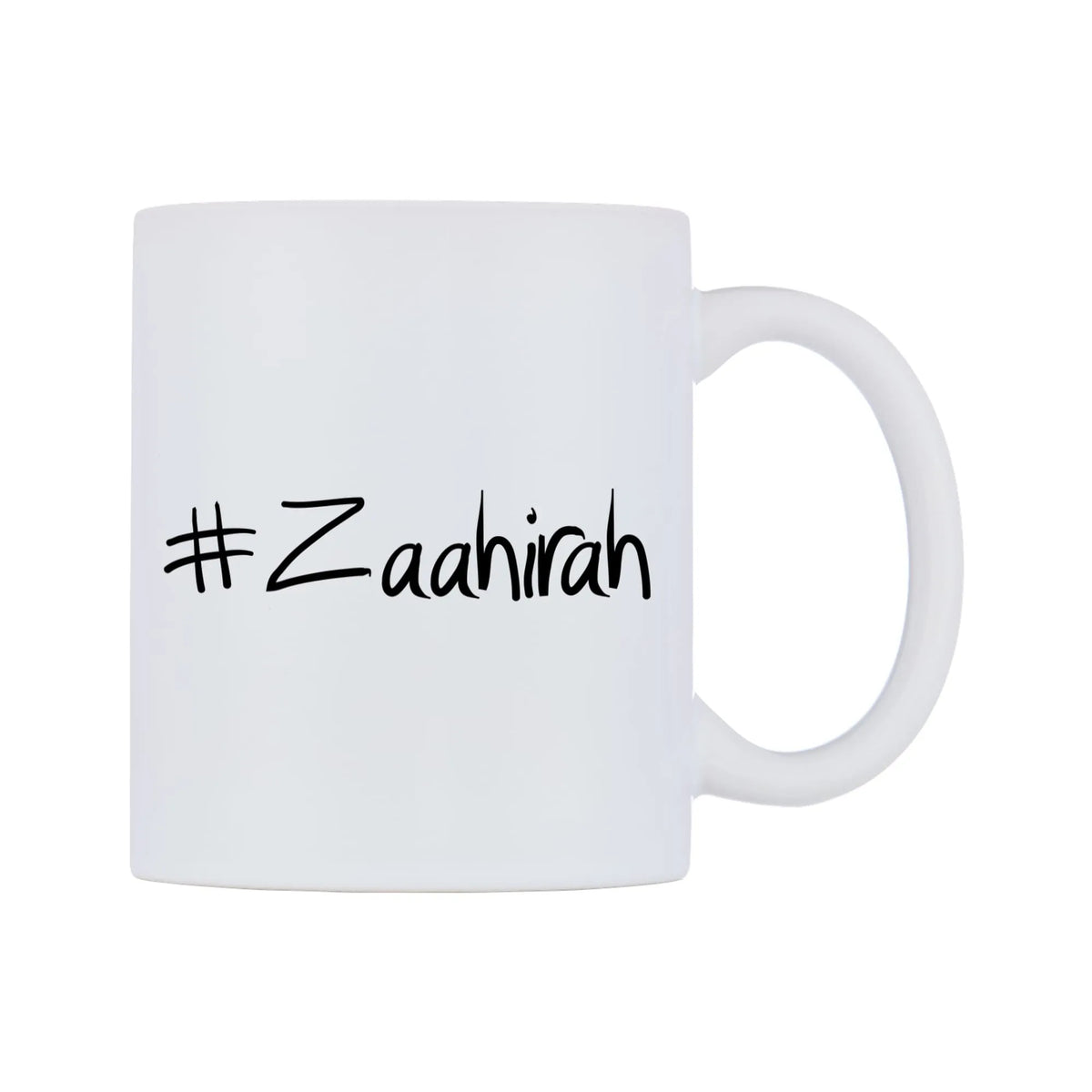 Zaahirah Mug — mug, left side, on a white background
