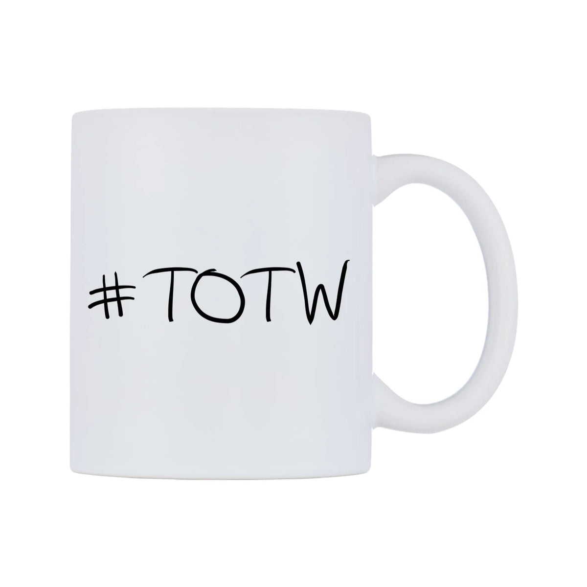 TOTW Mug — mug, left side, on a white background