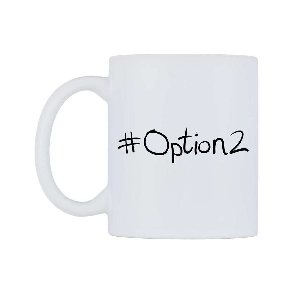 Option2 Mug — mug, right side, on a white background