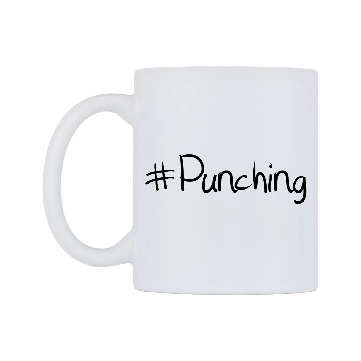Punching Mug — mug, right side, on a white background