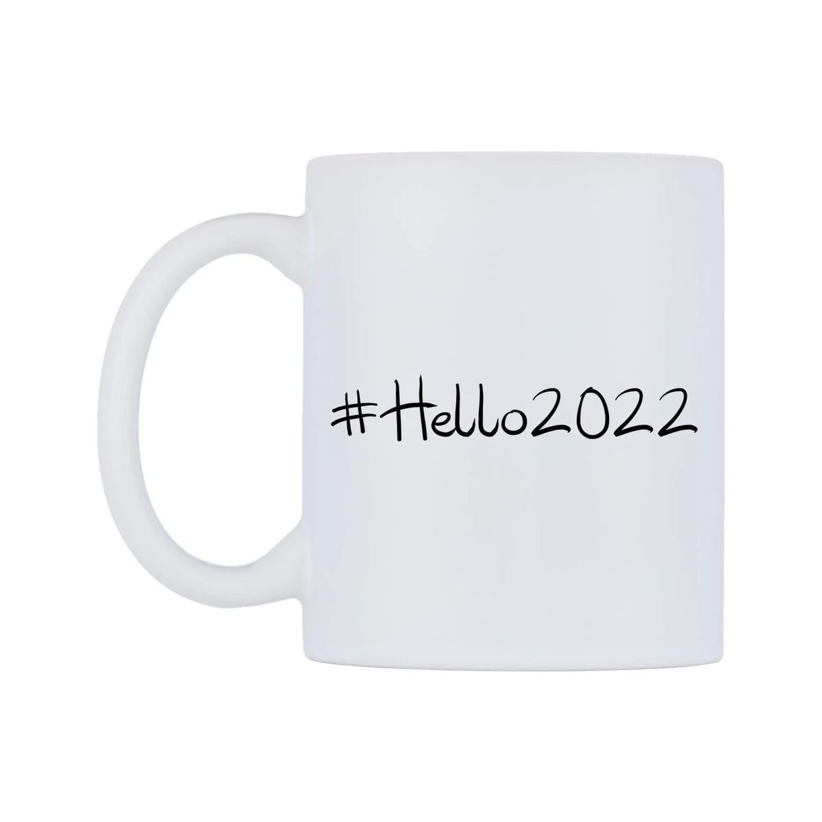 Hello2022 Mug — mug, right side, on a white background