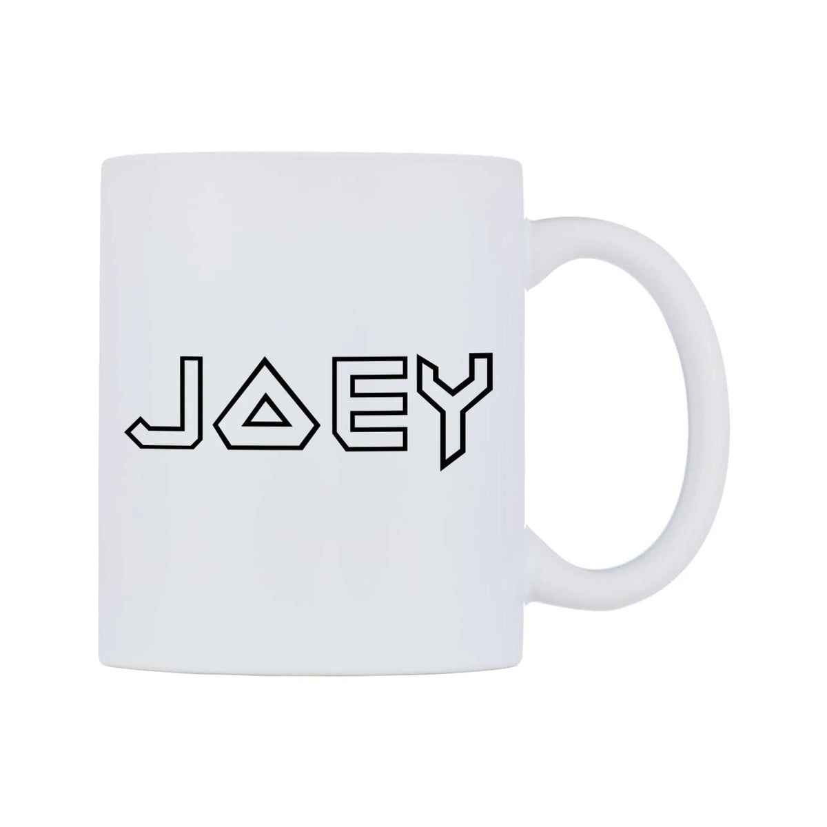 Joey - Iron Maiden Themed Mug — white 11oz gloss mug, left side, on a white background