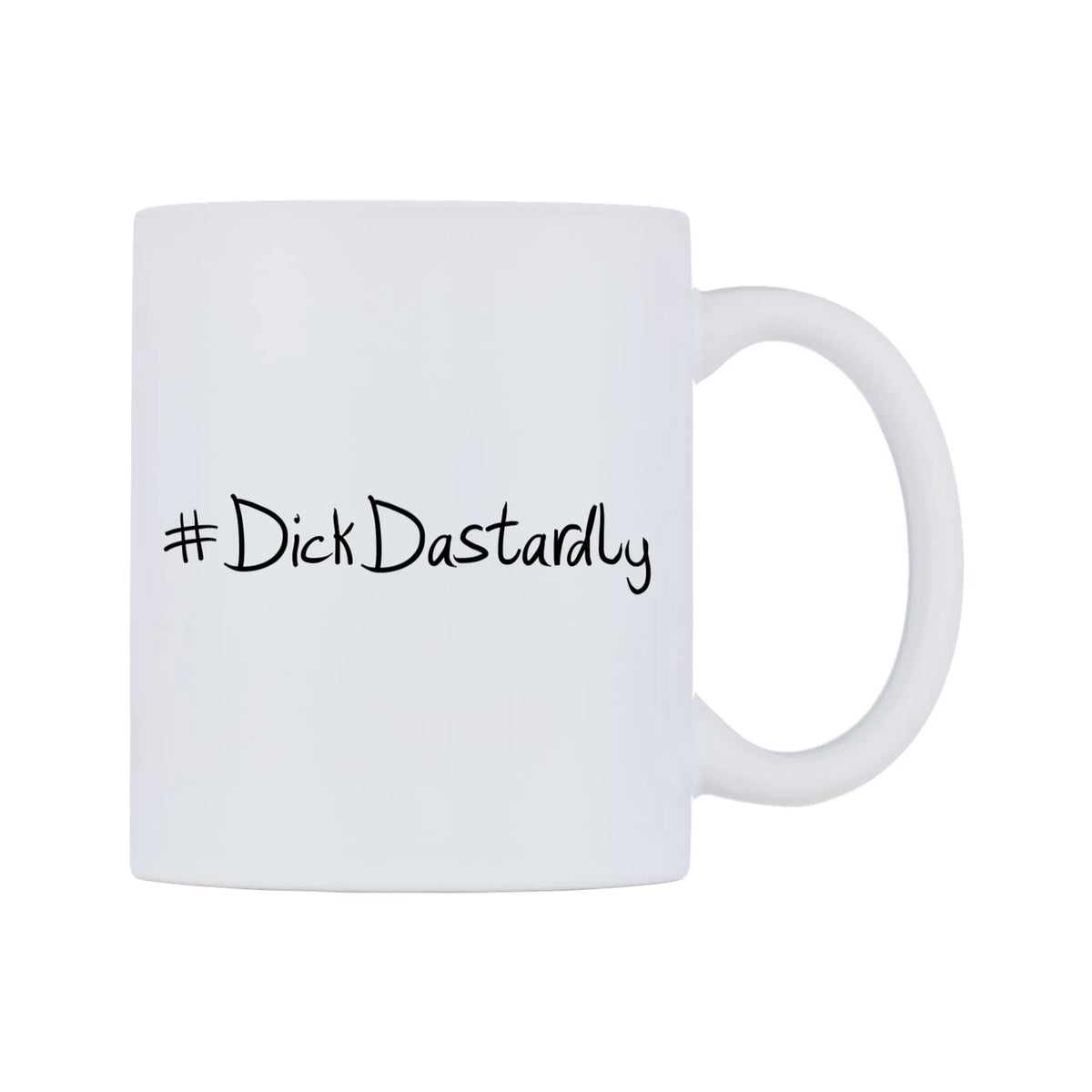 DickDastardly Mug — mug, left side, on a white background