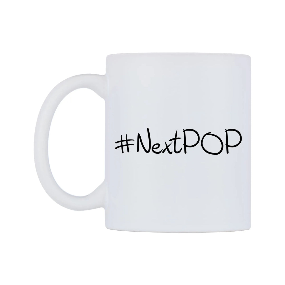 NextPOP Mug — mug, right side, on a white background