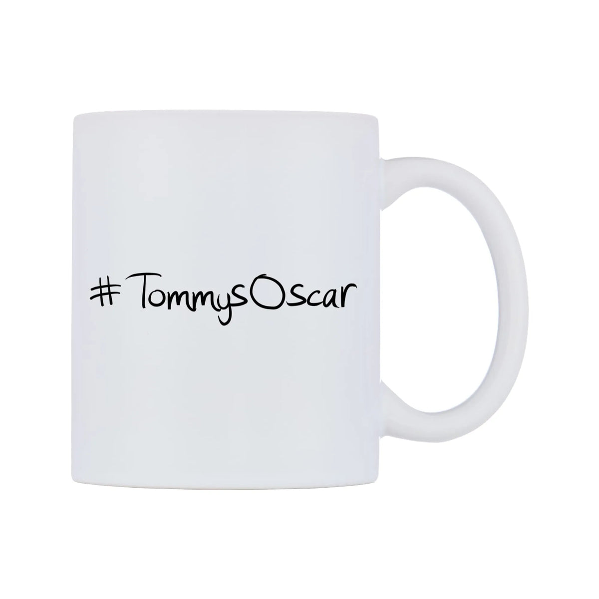 TommysOscar Mug — mug, left side, on a white background