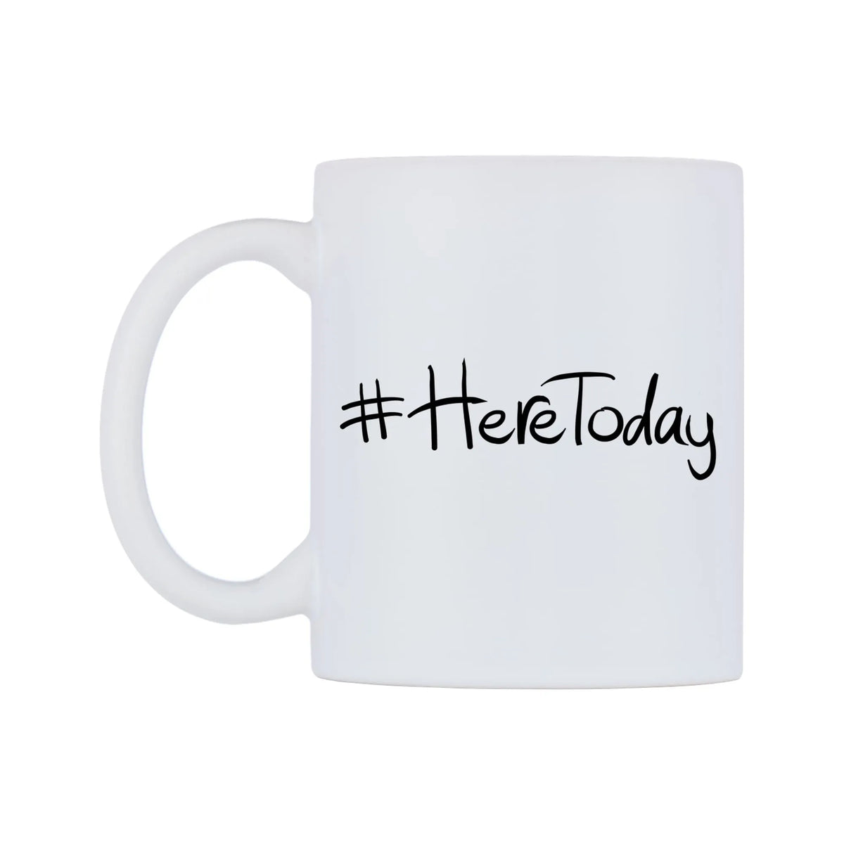 HereToday Mug — mug, right side, on a white background