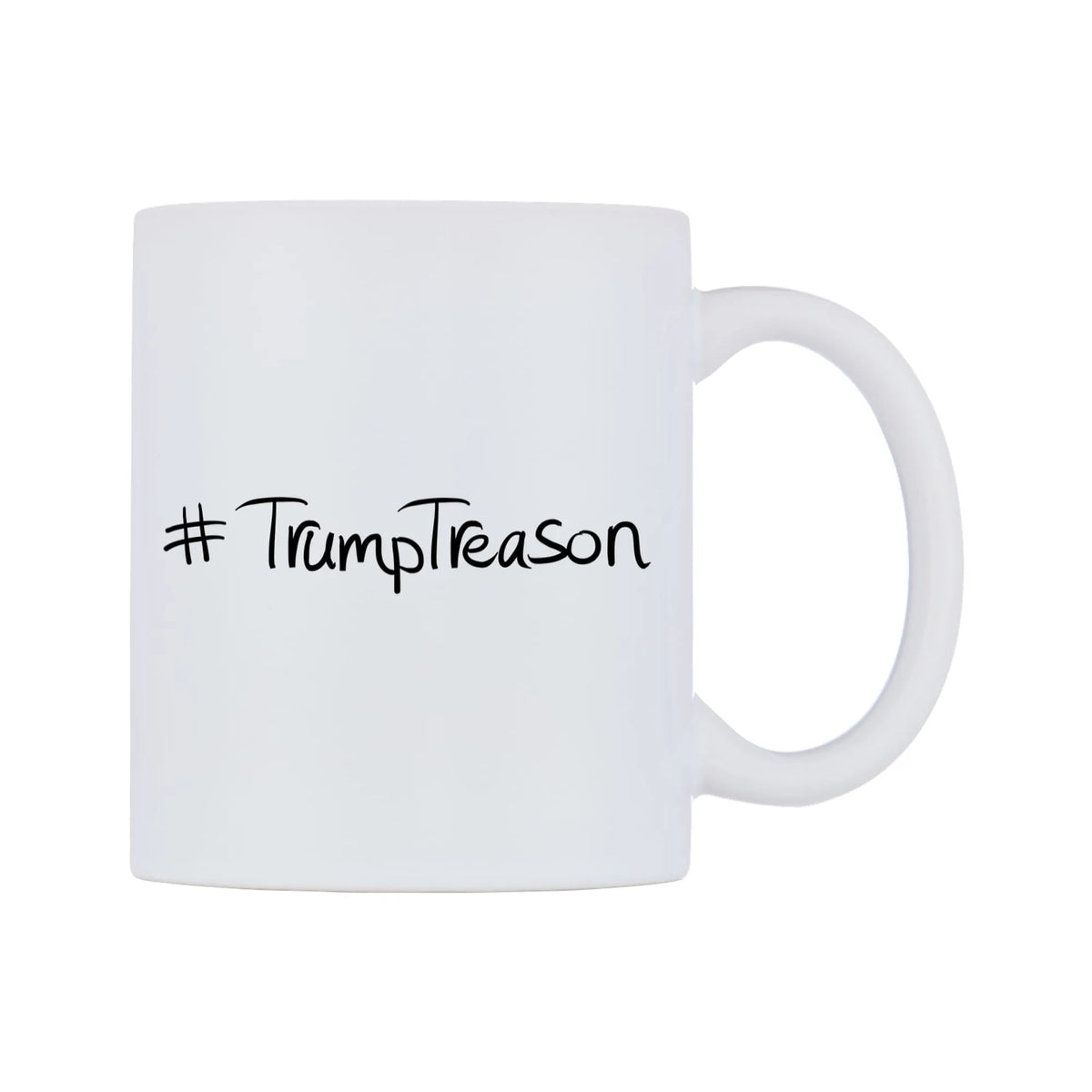 TrumpTreason Mug — mug, left side, on a white background