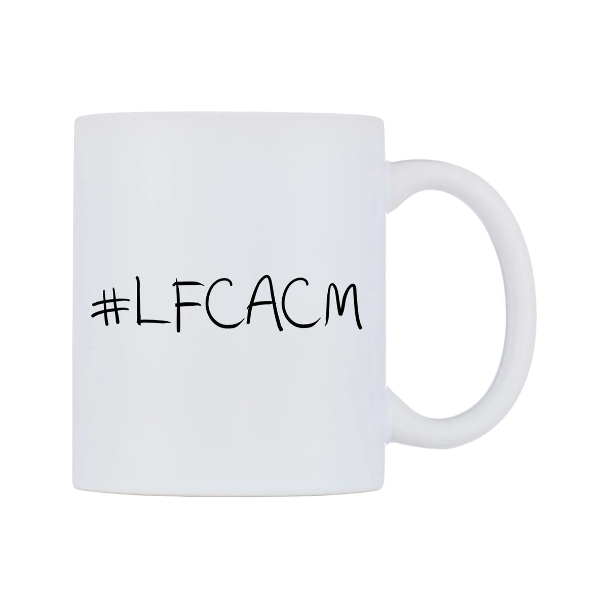 LFCACM Mug — mug, left side, on a white background