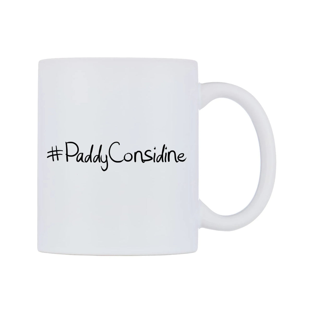 PaddyConsidine Mug — mug, left side, on a white background