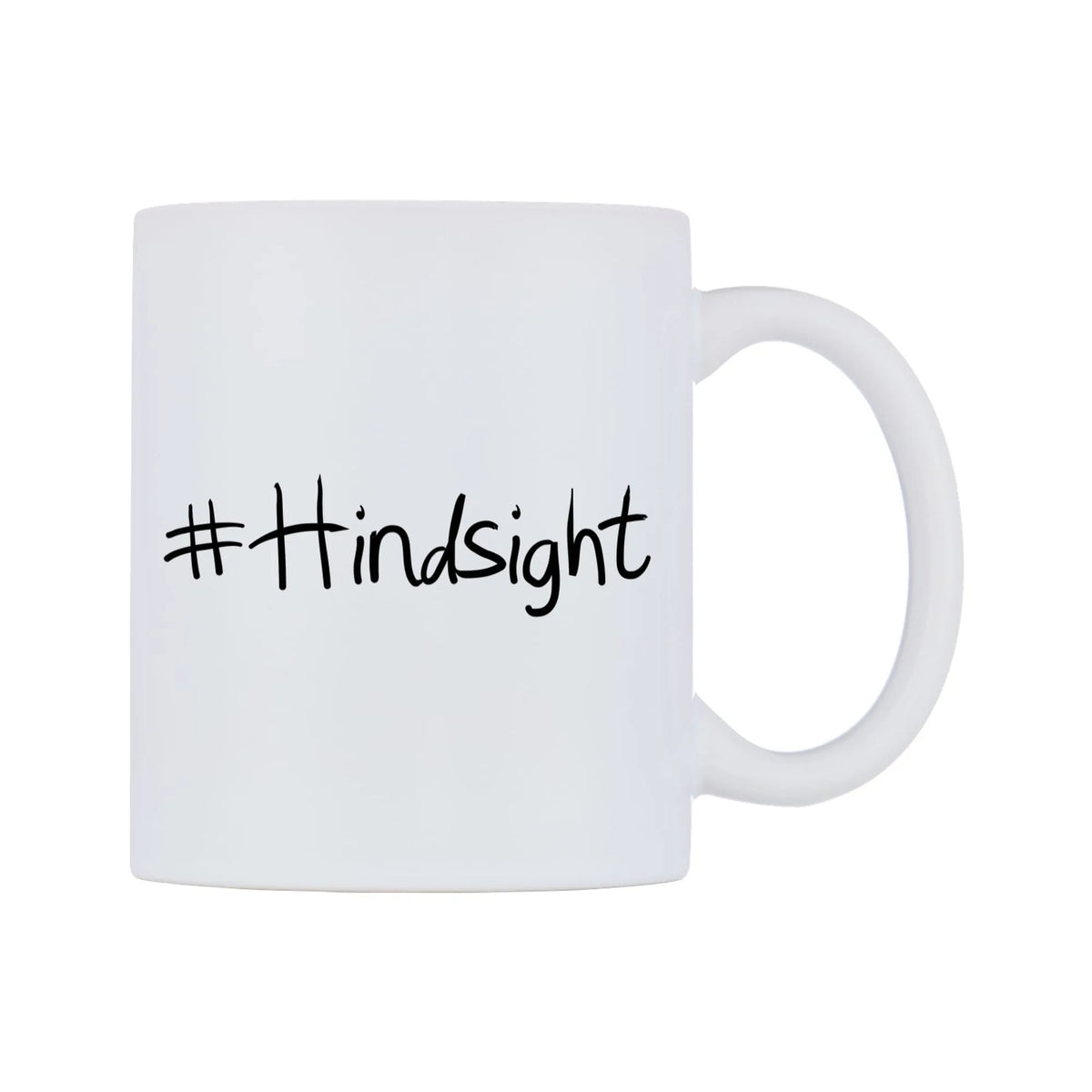 Hindsight Mug — mug, left side, on a white background
