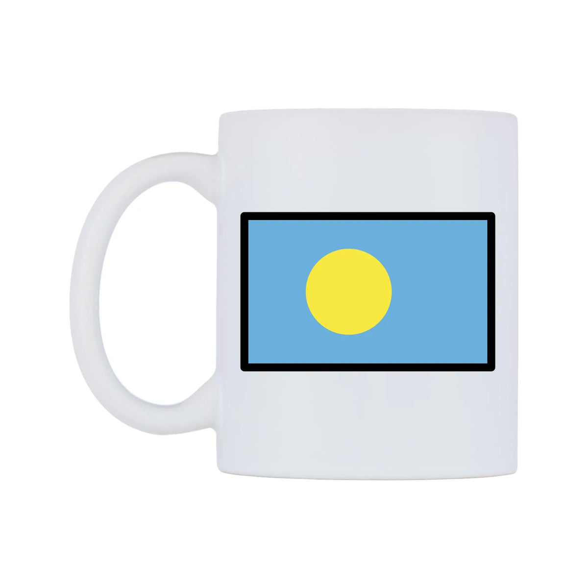 Palau Flag Emoji Mug — mug, right side, on a white background