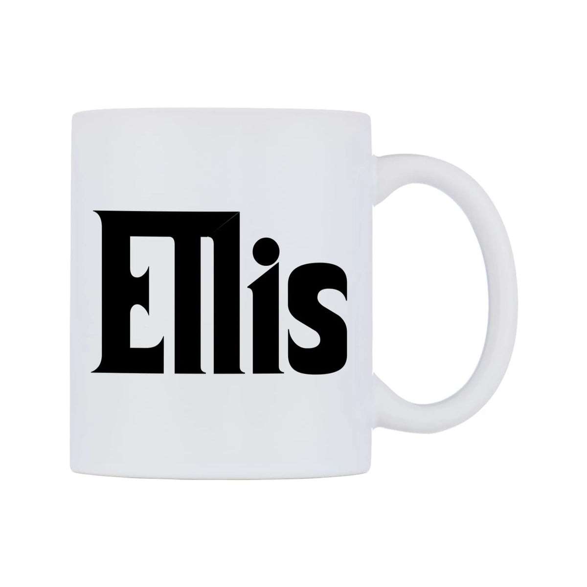 Ellis - Godfather Themed Mug — white 11oz gloss mug, left side, on a white background