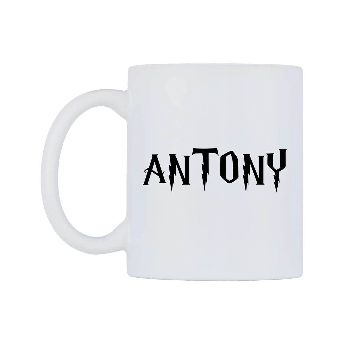 Antony - Wizard Themed Mug — mug, right side, on a white background