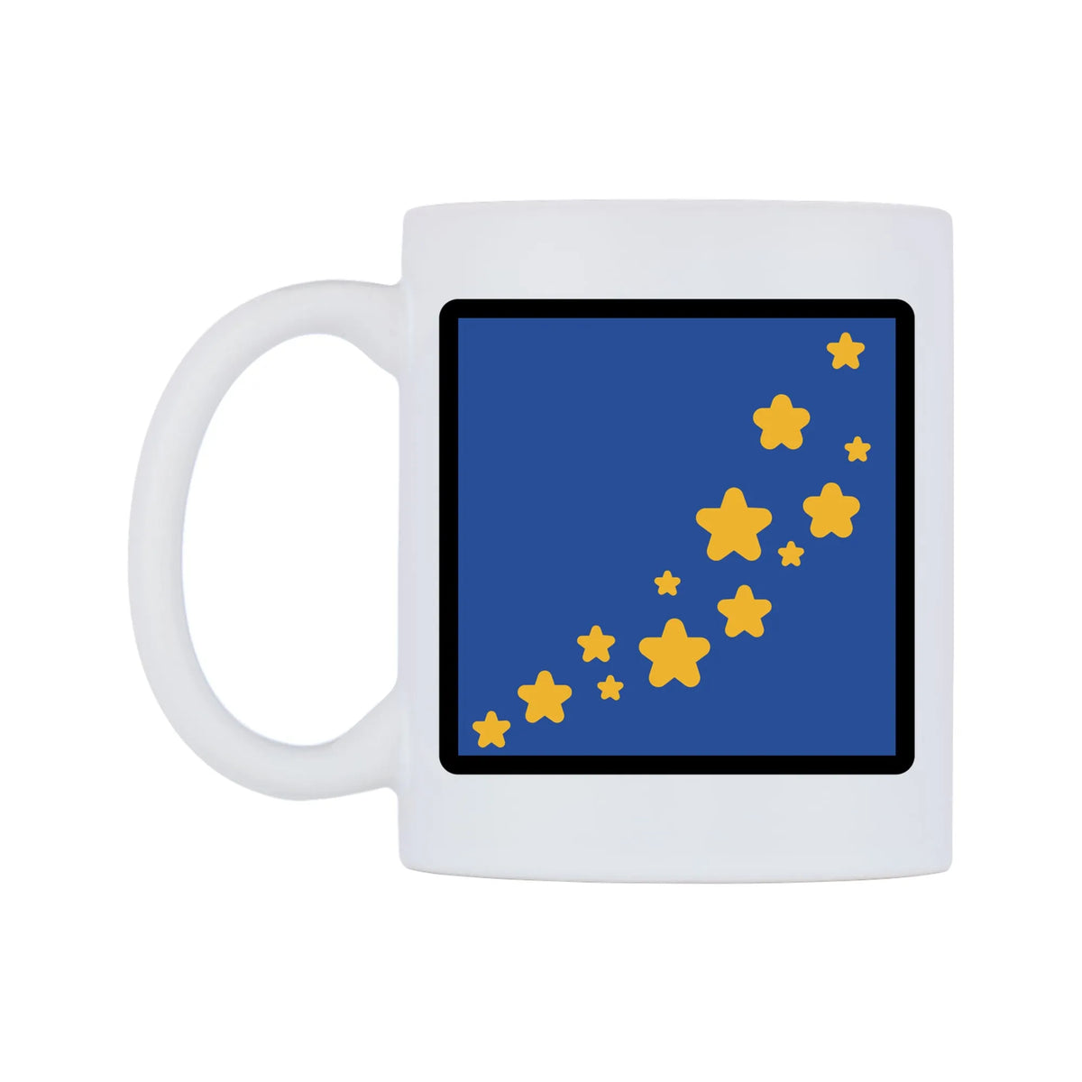 Milky Way Emoji Mug — mug, right side, on a white background