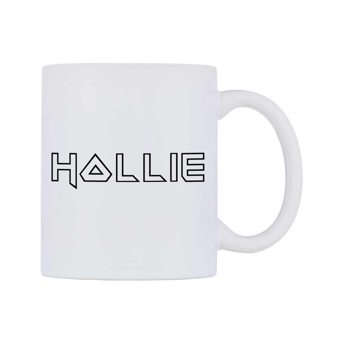 Hollie - Iron Maiden Themed Mug — white 11oz gloss mug, left side, on a white background