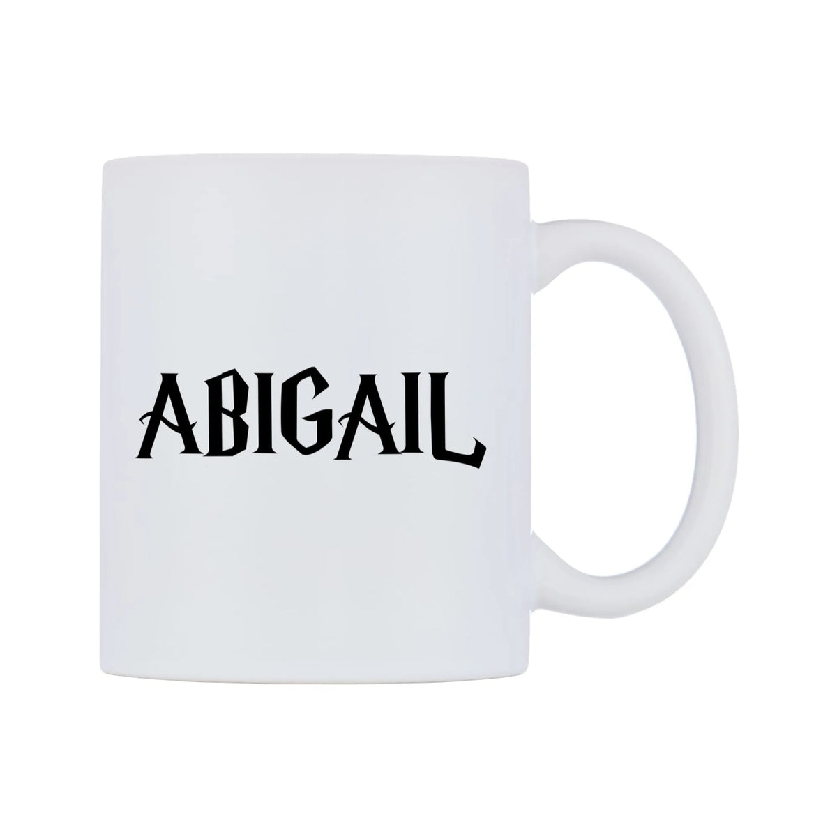 Abigail - Wizard Themed Mug — white 11oz gloss mug, left side, on a white background