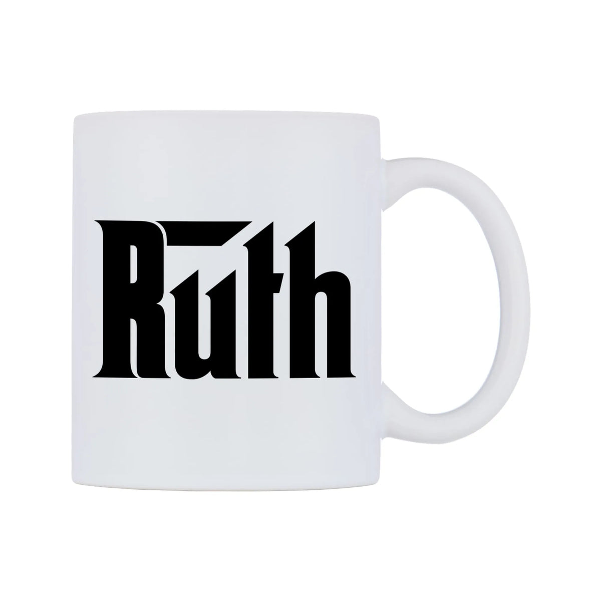 Ruth - Godfather Themed Mug — white 11oz gloss mug, left side, on a white background